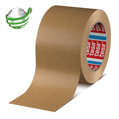 tesa® 4513 Superior paper packaging tape, chamois, 75 mm x 500 m