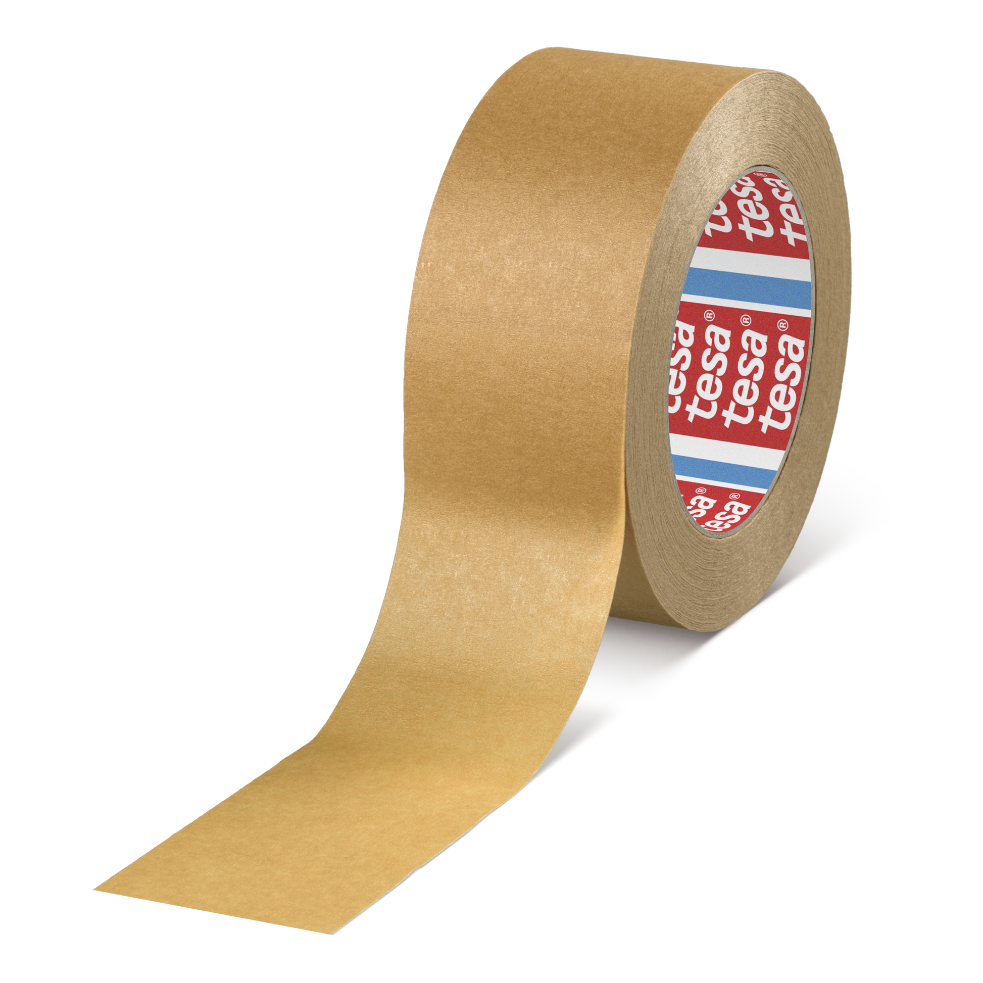 tesa® 4304 High performance paper masking tape up to 163°C/325°F, chamois, 100 mm x 50 m