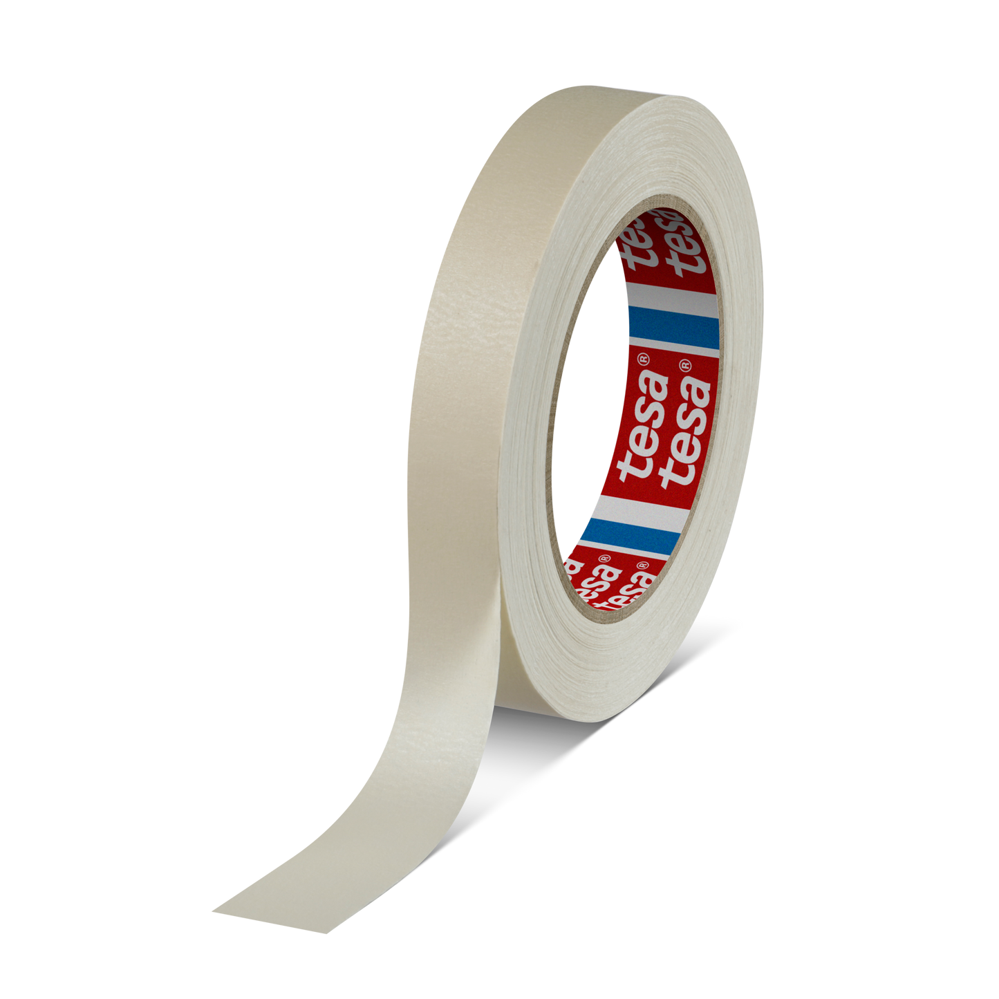 tesa® 4316 Finely crêped paper masking tape for paint spraying, chamois, 70 mm x 50 m