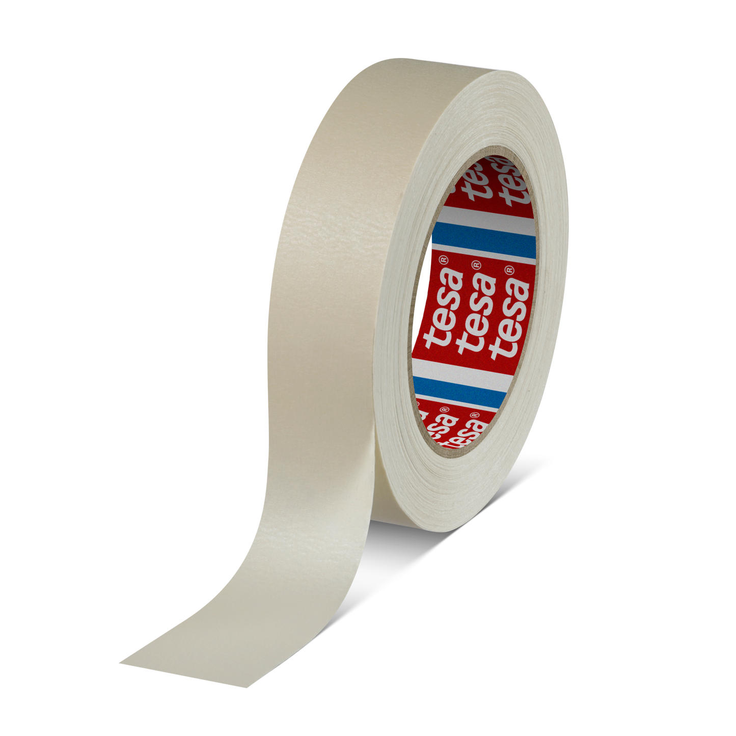 tesa® 4316 Finely crêped paper masking tape for paint spraying, chamois, 70 mm x 50 m