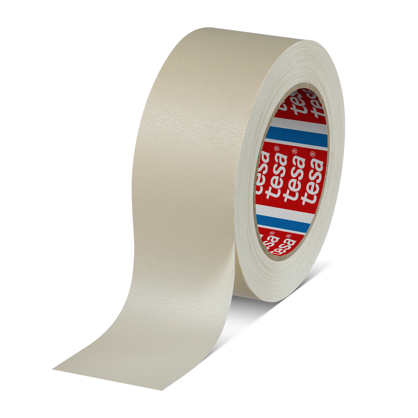 tesa® 4316 Finely crêped paper masking tape for paint spraying, chamois, 70 mm x 50 m