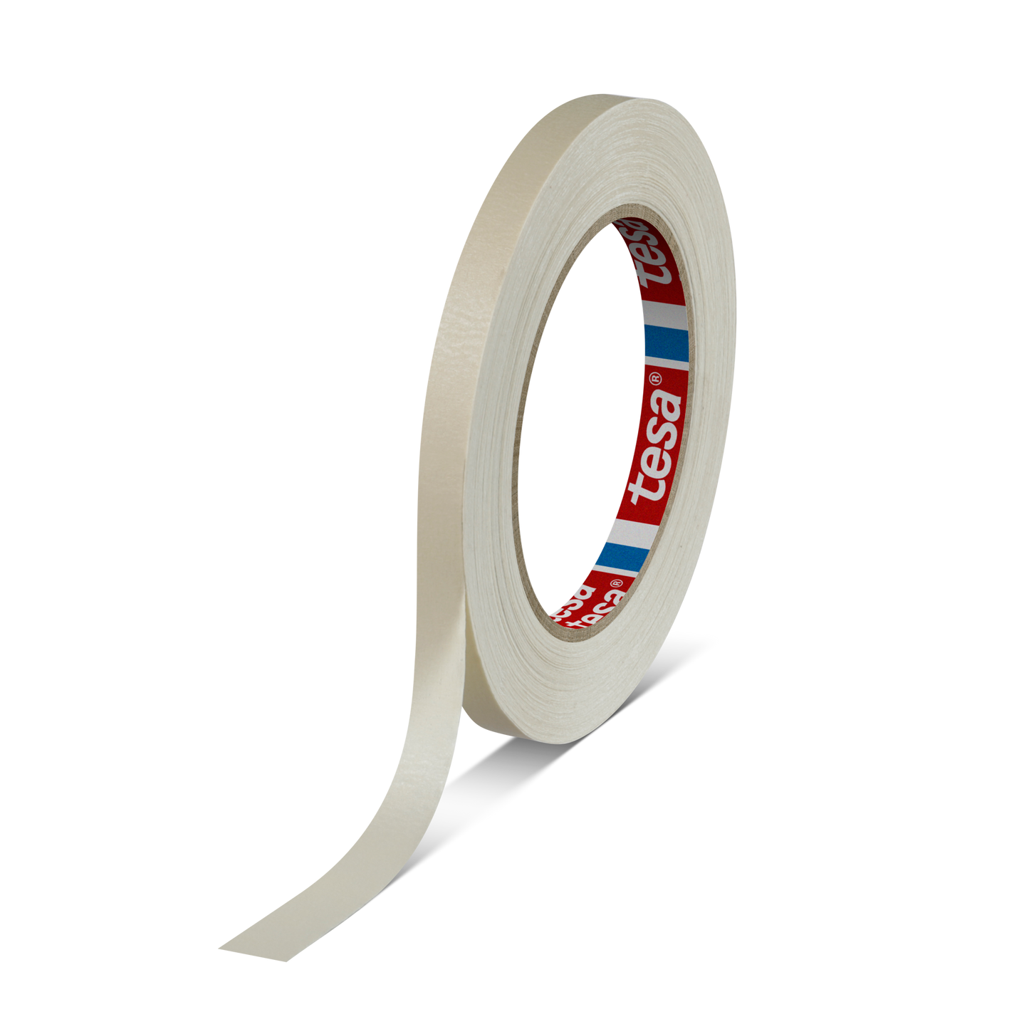 tesa® 4316 Finely crêped paper masking tape for paint spraying, chamois, 70 mm x 50 m