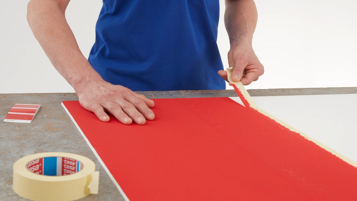 tesa® 4323 General purpose paper masking tape, black, 50 mm x 50 m