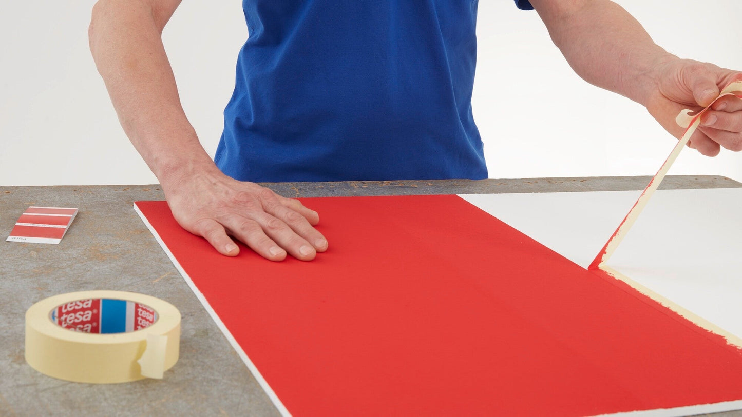 tesa® 4323 General purpose paper masking tape, chamois, 100 mm x 50 m