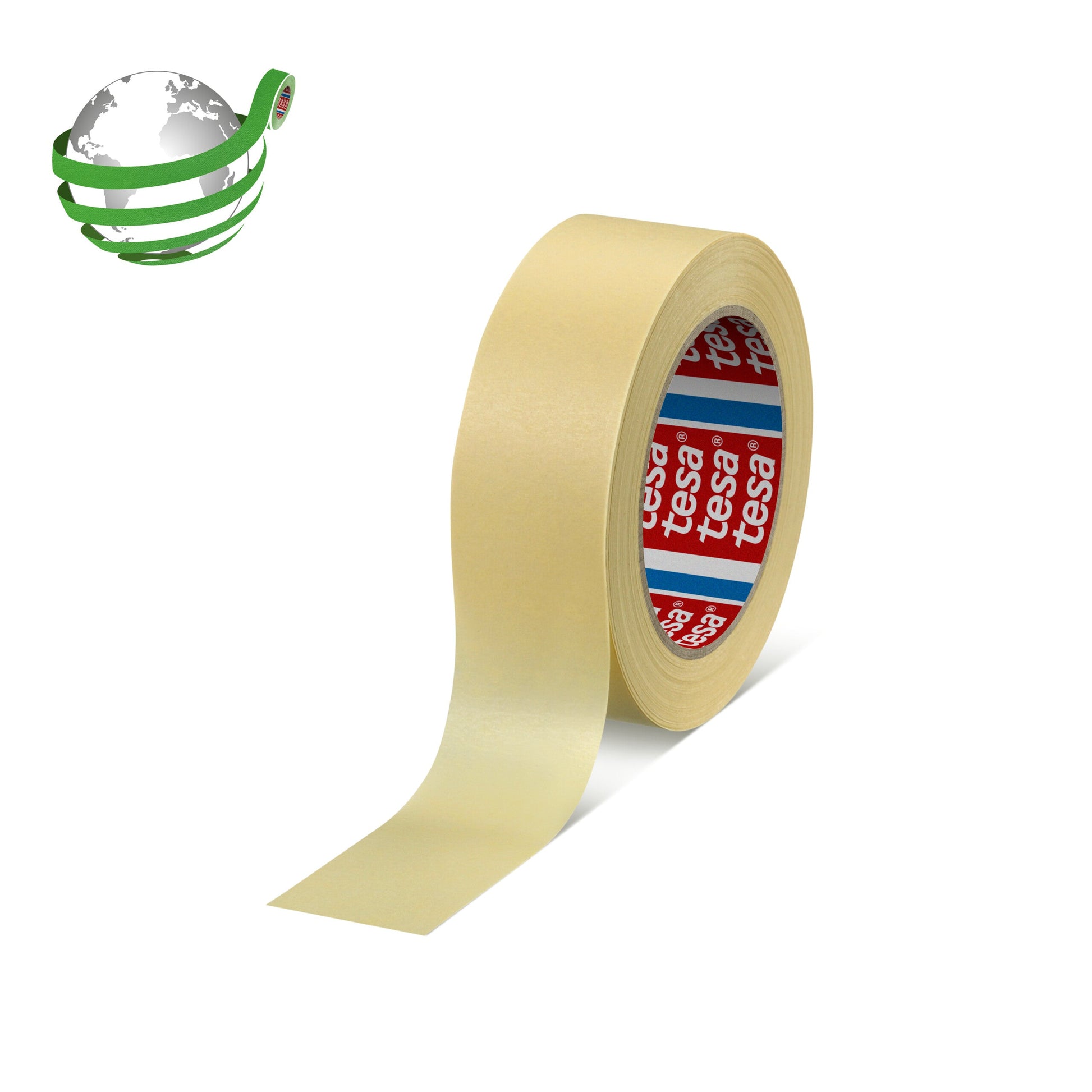 tesa® 4323 General purpose paper masking tape, chamois, 100 mm x 50 m