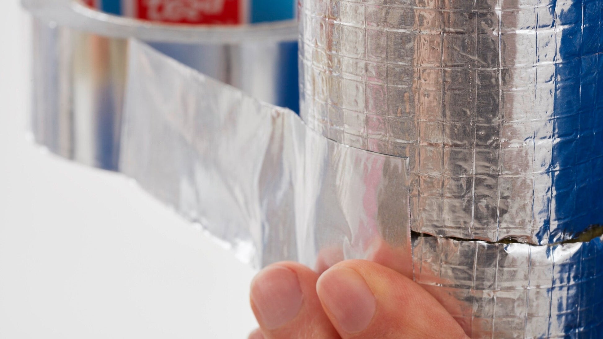 tesa® 60670 Robust aluminum tape - 75µ foil, silver, 1200 mm x 1200 m