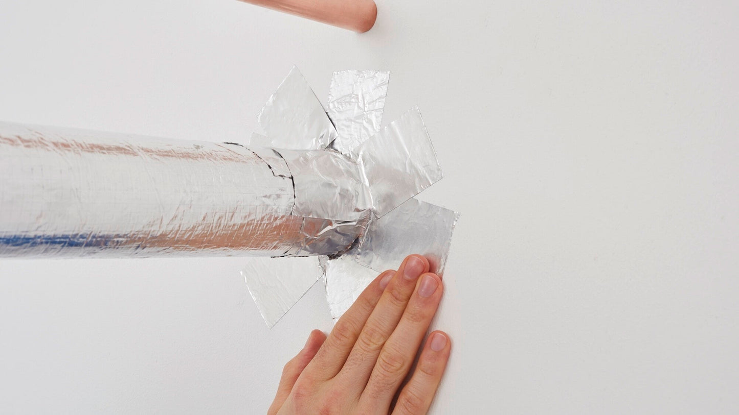 tesa® 60632 Conformable aluminum tape with paper liner - 30µ foil, silver, 50 mm x 50 m