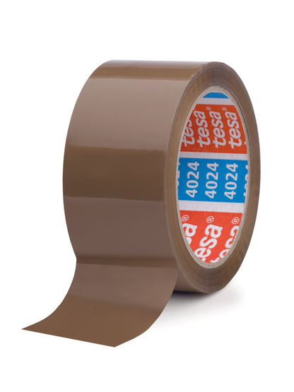tesa® 4024PV4 Universal carton sealing tape, transparent, 75 mm x 132 m