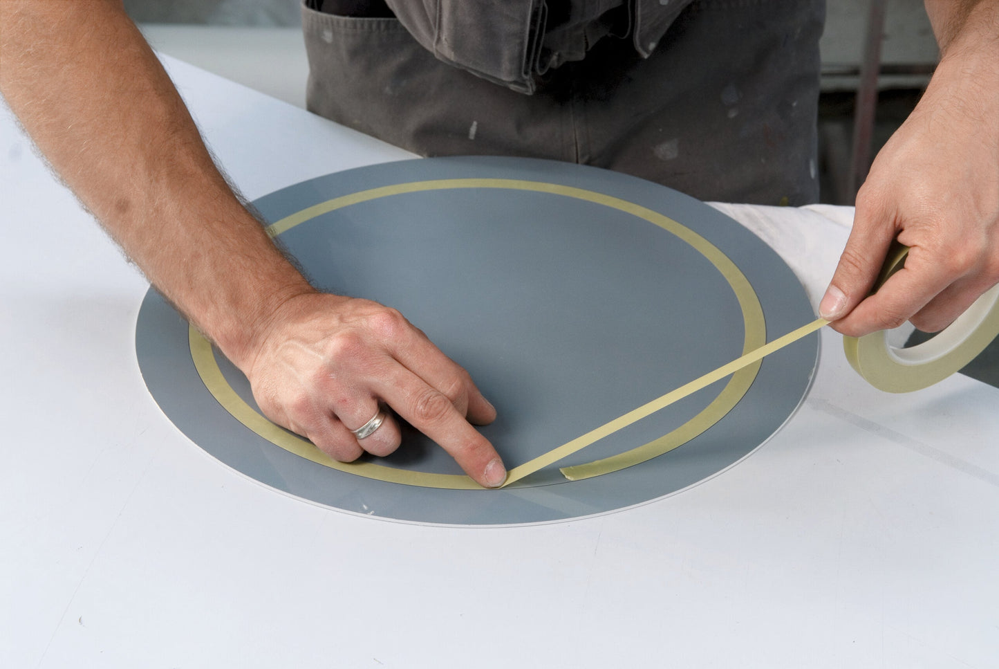 tesa® 4174 Fine line tape for design painting, pastel green, 60 mm x 66 m